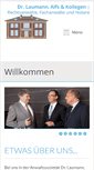 Mobile Screenshot of dr-laumann.de